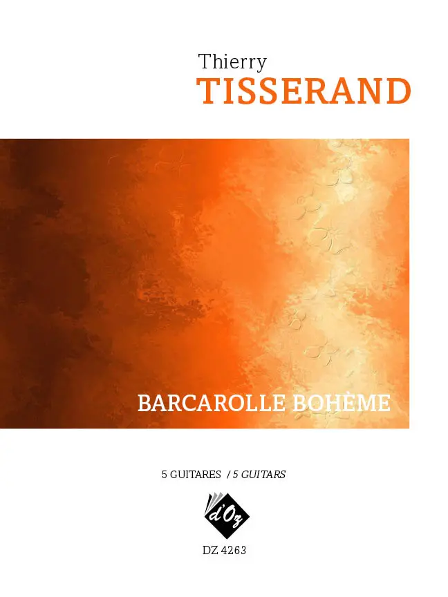Tisserand | Barcarolle boheme for 5 guitars